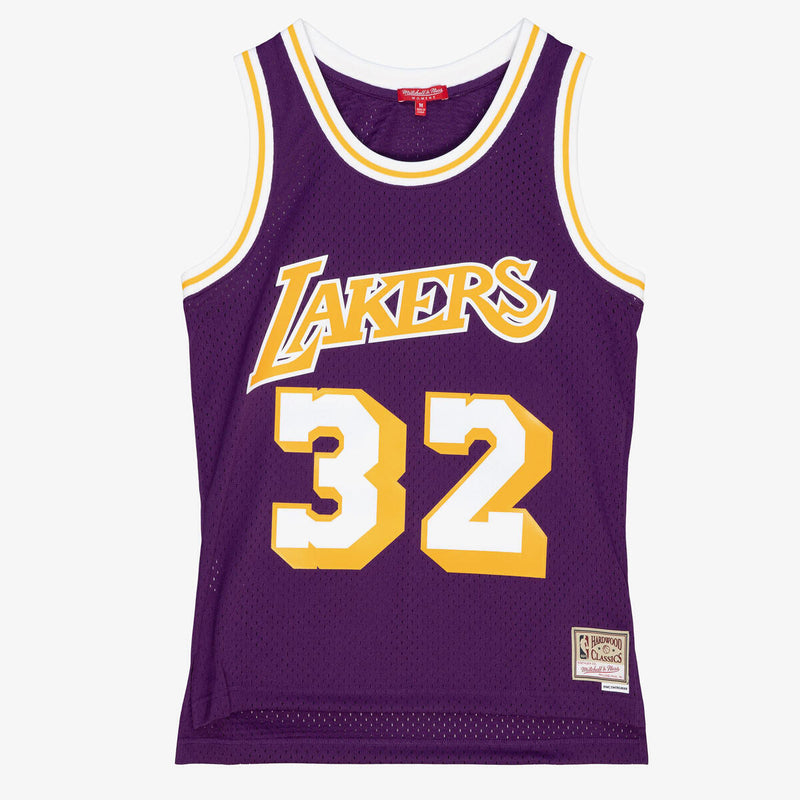 NBA WOMEN'S SWINGMAN JERSEY LOS ANGELES LAKERS 1984 MAGIC JOHNSON - Image 1 NBA WOMEN'S SWINGMAN JERSEY LOS ANGELES LAKERS 1984 MAGIC JOHNSON - Image 1