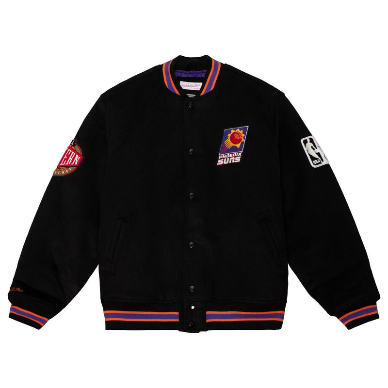 NBA VARSITY JACKET SUNS Black OJBF5376-PSUYYPPPBLCK - Image 1 NBA VARSITY JACKET SUNS Black OJBF5376-PSUYYPPPBLCK - Image 1