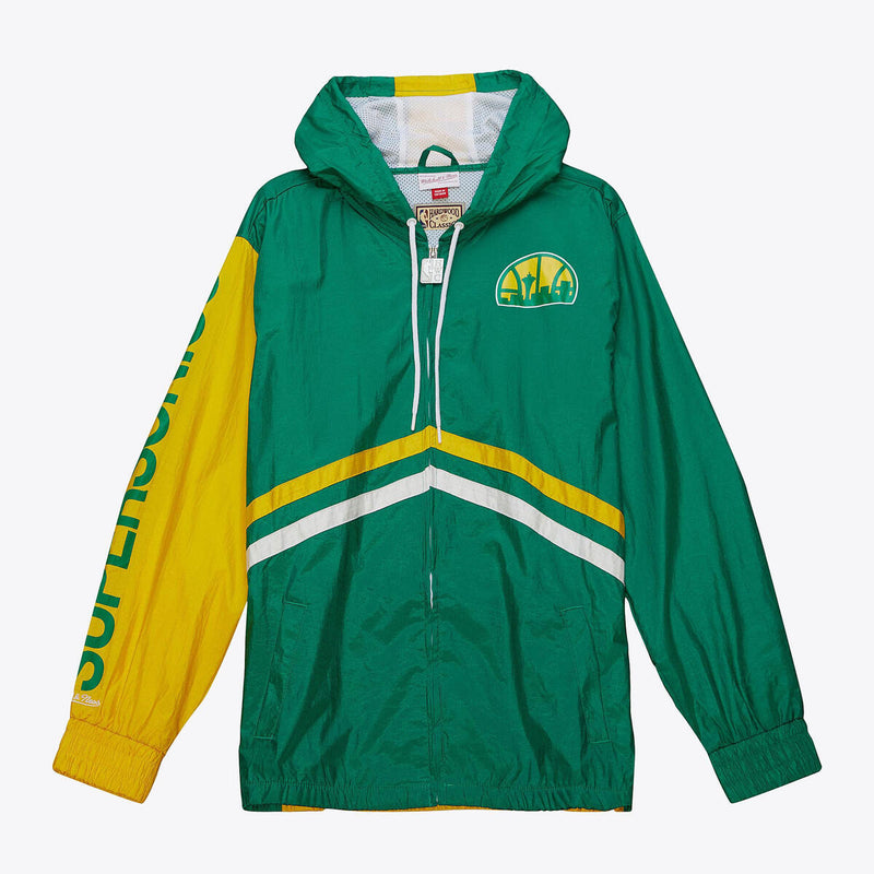 NBA UNDENIABLE FULL ZIP WINDBREAKER SUPERSONICS - Image 1 NBA UNDENIABLE FULL ZIP WINDBREAKER SUPERSONICS - Image 1