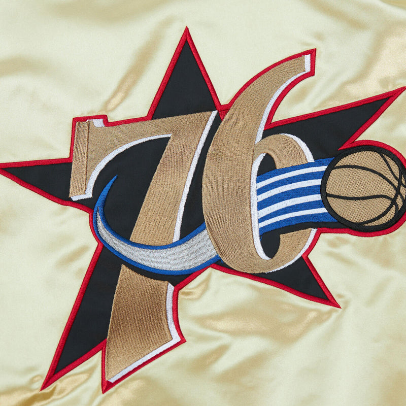 NBA TEAM OG 2.0 LIGHTWEIGHT SATIN JACKET VINTAGE LOGO 76ERS - Image 7 NBA TEAM OG 2.0 LIGHTWEIGHT SATIN JACKET VINTAGE LOGO 76ERS - Image 7