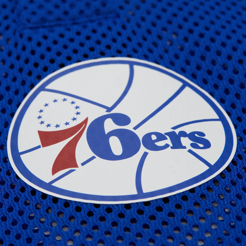 NBA WOMEN'S CROPPED LS MESH HENLEY 76ERS - Image 3 NBA WOMEN'S CROPPED LS MESH HENLEY 76ERS - Image 3