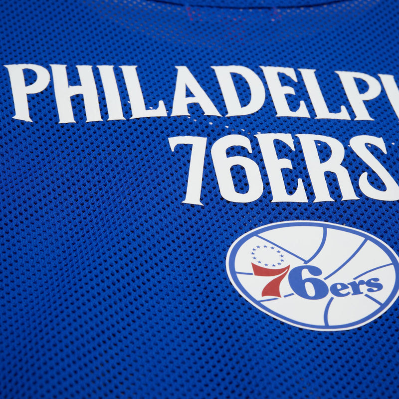 NBA WOMEN'S CROPPED LS MESH HENLEY 76ERS - Image 5 NBA WOMEN'S CROPPED LS MESH HENLEY 76ERS - Image 5