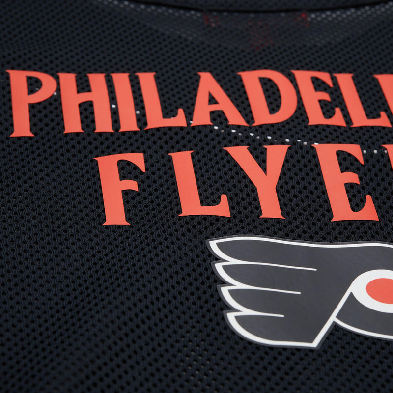 NHL WOMEN'S CROPPED LS MESH HENLEY FLYERS - Image 5 NHL WOMEN'S CROPPED LS MESH HENLEY FLYERS - Image 5