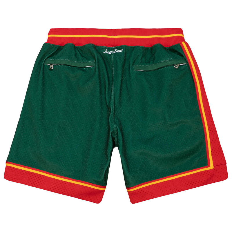 NBA JUST DON HARDWOOD CLASSICS SHORTS SUPERSONICS Sonics Green SHORMO21344-SSUDKGN - Image 2 NBA JUST DON HARDWOOD CLASSICS SHORTS SUPERSONICS Sonics Green SHORMO21344-SSUDKGN - Image 2
