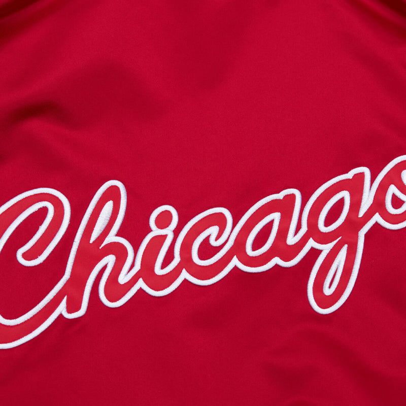 NBA LIGHTWEIGHT SATIN BOMBER VINTAGE LOGO BULLS - Image 6 NBA LIGHTWEIGHT SATIN BOMBER VINTAGE LOGO BULLS - Image 6