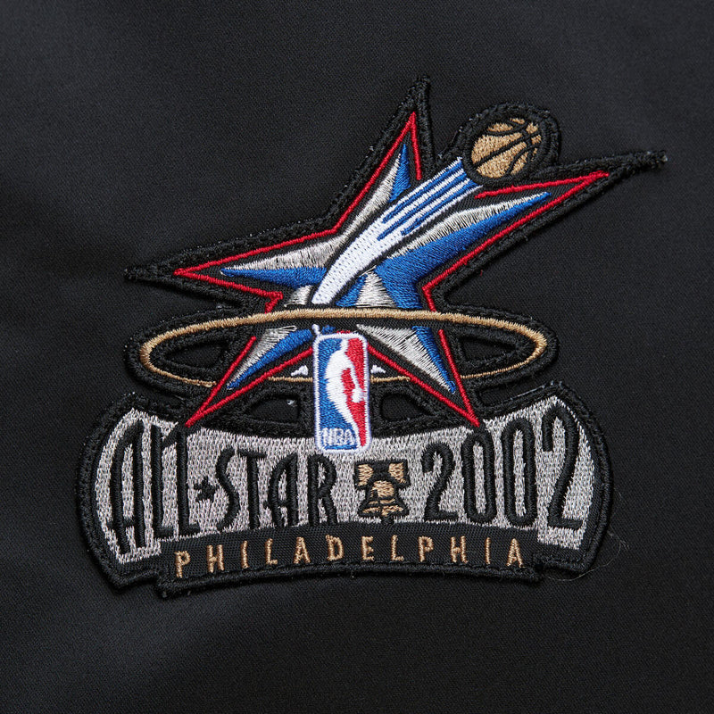 NBA LIGHTWEIGHT SATIN BOMBER VINTAGE LOGO 76ERS Black SJKT6599-P76YYPPPBLCK - Image 1 NBA LIGHTWEIGHT SATIN BOMBER VINTAGE LOGO 76ERS Black SJKT6599-P76YYPPPBLCK - Image 1