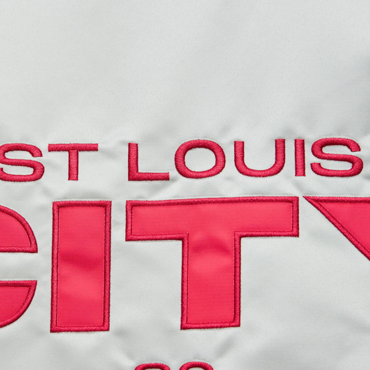 MLS LIGHTWEIGHT SATIN BOMBER CURRENT LOGO ST. LOUIS Silver SJKT7154-SLIYYPPPSILV - Image 8