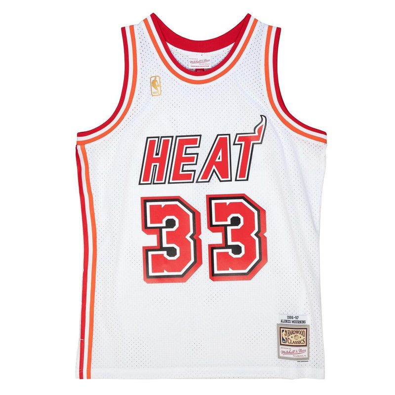 NBA WHITE JERSEY HEAT 1996 ALONZO MOURNING - White - Image 1 NBA WHITE JERSEY HEAT 1996 ALONZO MOURNING - White - Image 1