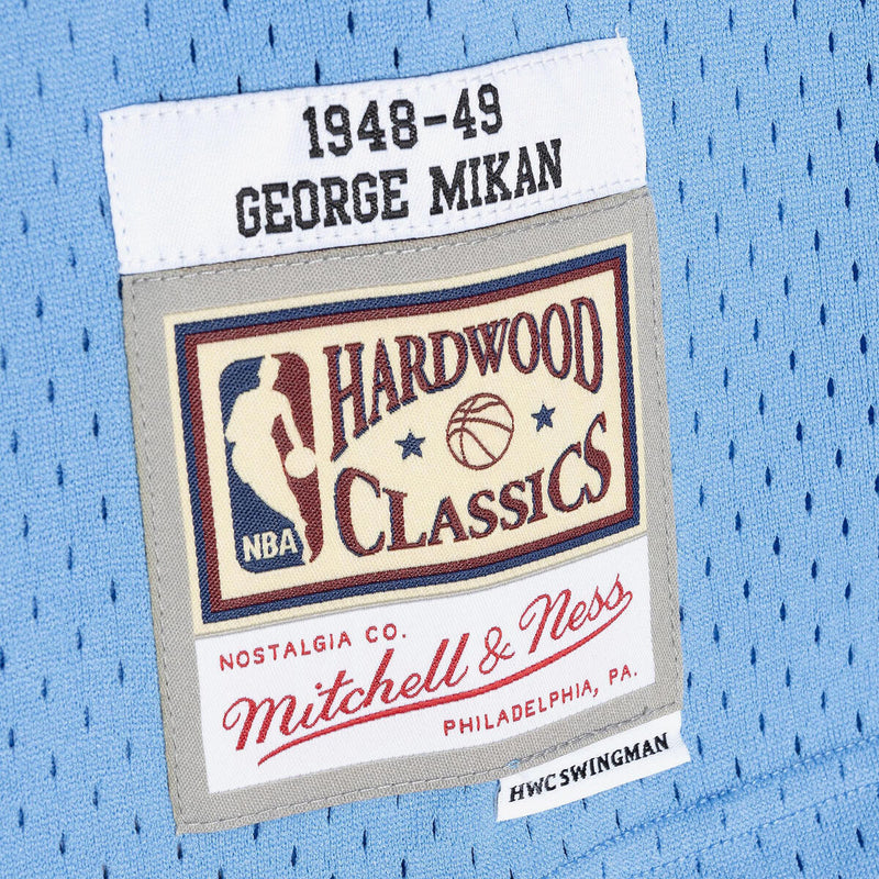 NBA DARK JERSEY LAKERS 1948 GEORGE MIKAN - Columbia Blue - Image 4 NBA DARK JERSEY LAKERS 1948 GEORGE MIKAN - Columbia Blue - Image 4