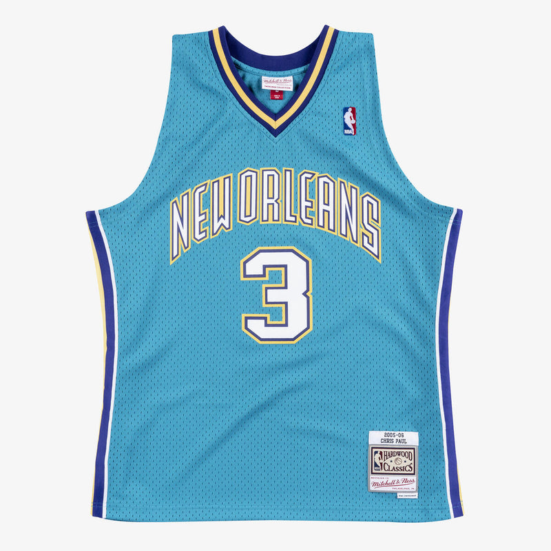 NBA SWINGMAN ROAD JERSEY HORNETS 2005 CHRIS PAUL - Teal - Image 1 NBA SWINGMAN ROAD JERSEY HORNETS 2005 CHRIS PAUL - Teal - Image 1