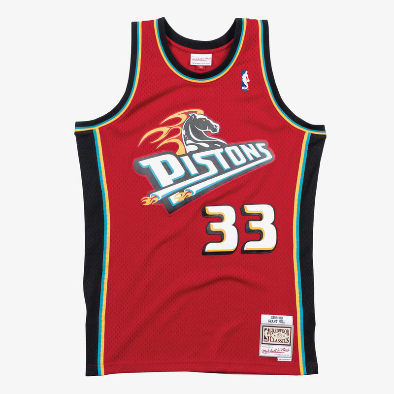 NBA SWINGMAN ALTERNATE JERSEY PISTONS 99-00 GRANT HILL - University Red - Image 1 NBA SWINGMAN ALTERNATE JERSEY PISTONS 99-00 GRANT HILL - University Red - Image 1