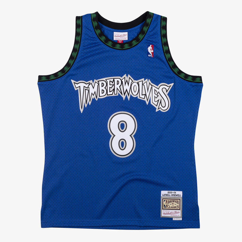 NBA SWINGMAN JERSEY TIMBERWOLVES 2003 LATRELL SPREWELL - Magic Blue - Image 1 NBA SWINGMAN JERSEY TIMBERWOLVES 2003 LATRELL SPREWELL - Magic Blue - Image 1