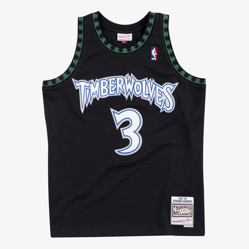 NBA SWINGMAN ALTERNATE JERSEY 1997 STEPHON MARBURY - Black - Image 1 NBA SWINGMAN ALTERNATE JERSEY 1997 STEPHON MARBURY - Black - Image 1