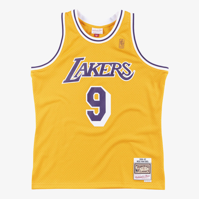 NBA SWINGMAN JERSEY LAKERS 1996 NICK VAN EXEL - Light Gold - Image 1 NBA SWINGMAN JERSEY LAKERS 1996 NICK VAN EXEL - Light Gold - Image 1