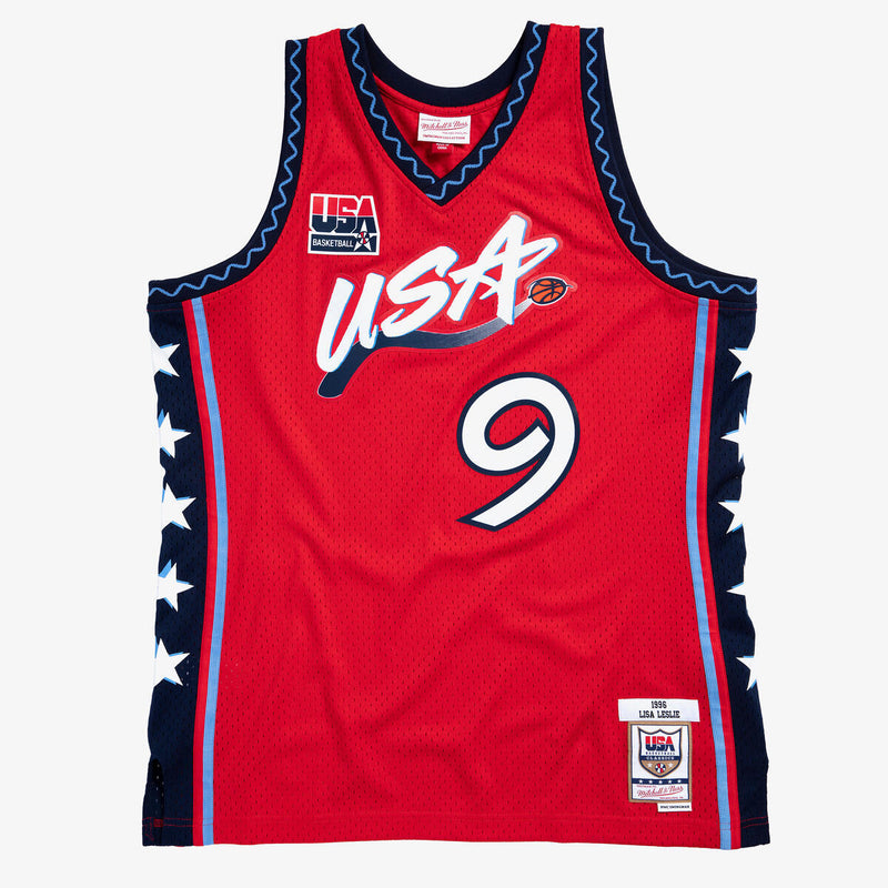 NBA SWINGMAN JERSEY USA 1996 LISA LESLIE - University Red - Image 1 NBA SWINGMAN JERSEY USA 1996 LISA LESLIE - University Red - Image 1