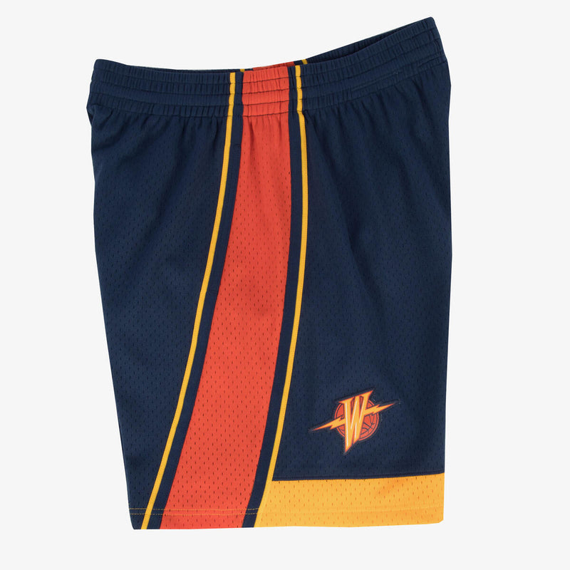 NBA SWINGMAN ROAD SHORTS WARRIORS 09-10 - Navy - Image 2 NBA SWINGMAN ROAD SHORTS WARRIORS 09-10 - Navy - Image 2