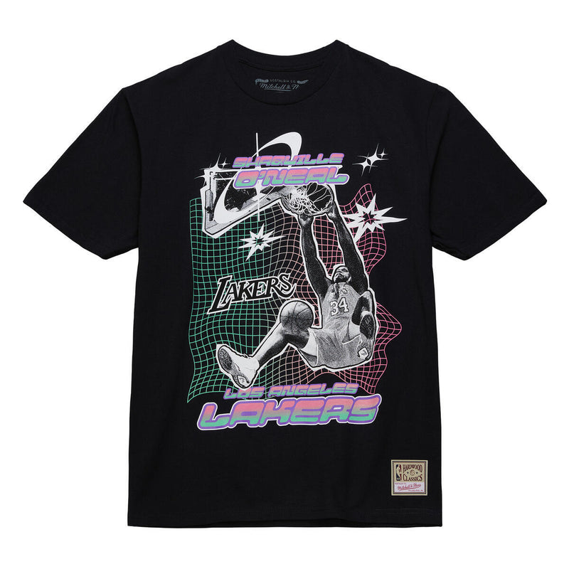 NBA AS2K GRID SS TEE HWC LAKERS SHAQUILLE O'NEAL Black-Pink SS12114-LALBKPK - Image 1 NBA AS2K GRID SS TEE HWC LAKERS SHAQUILLE O'NEAL Black-Pink SS12114-LALBKPK - Image 1