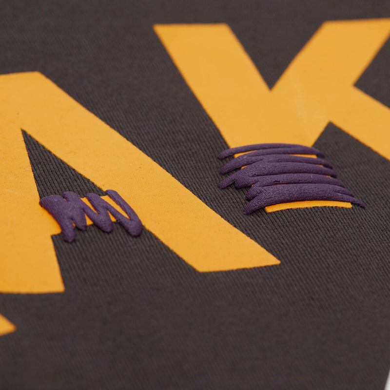 NBA STAGGERED ZAG CAP SLEEVE TEE HWC LAKERS - Vintage Black - Image 3 NBA STAGGERED ZAG CAP SLEEVE TEE HWC LAKERS - Vintage Black - Image 3