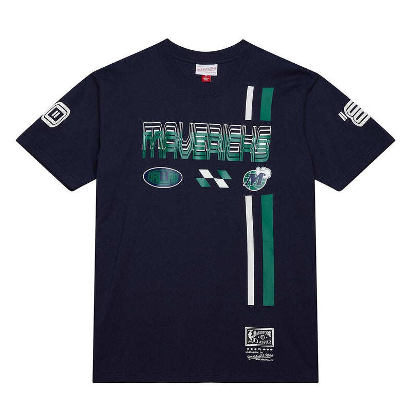 NBA SPEEDWAY BLURRED SS TEE MAVERICKS Navy SS8168-DMANAVY - Image 1 NBA SPEEDWAY BLURRED SS TEE MAVERICKS Navy SS8168-DMANAVY - Image 1