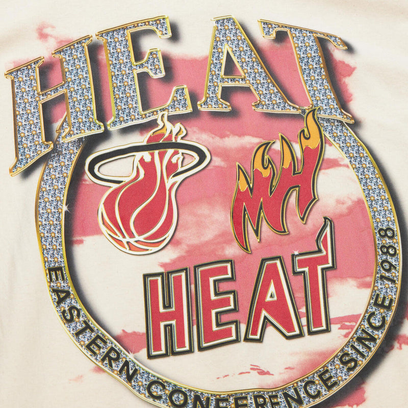 NBA CROWN JEWELS SS TEE HWC HEAT NATURAL SS8186-MHENTRL - Image 3 NBA CROWN JEWELS SS TEE HWC HEAT NATURAL SS8186-MHENTRL - Image 3