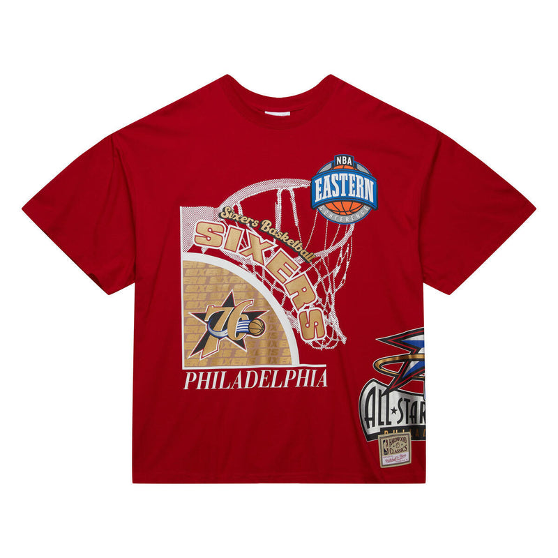 NBA LOGO BLAST SS TEE HWC 76ERS Red SS8235-P76RED1 - Image 3 NBA LOGO BLAST SS TEE HWC 76ERS Red SS8235-P76RED1 - Image 3