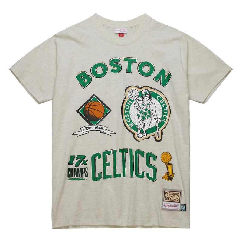 NBA LEGACY DEFINED SS TEE HWC CELTICS Oatmeal Heather SS8412-BCEOTHT - Image 1 NBA LEGACY DEFINED SS TEE HWC CELTICS Oatmeal Heather SS8412-BCEOTHT - Image 1
