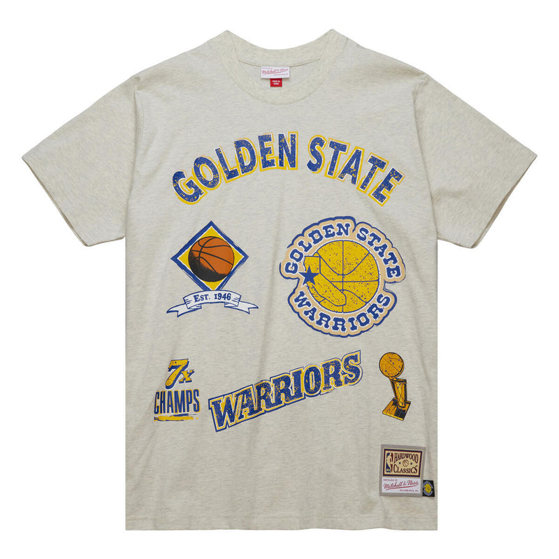 NBA LEGACY DEFINED SS TEE HWC WARRIORS Oatmeal Heather SS8412-GSWOTHT - Image 1 NBA LEGACY DEFINED SS TEE HWC WARRIORS Oatmeal Heather SS8412-GSWOTHT - Image 1