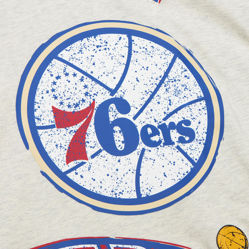 NBA LEGACY DEFINED SS TEE HWC 76ERS Oatmeal Heather SS8412-P76OTHT - Image 4 NBA LEGACY DEFINED SS TEE HWC 76ERS Oatmeal Heather SS8412-P76OTHT - Image 4