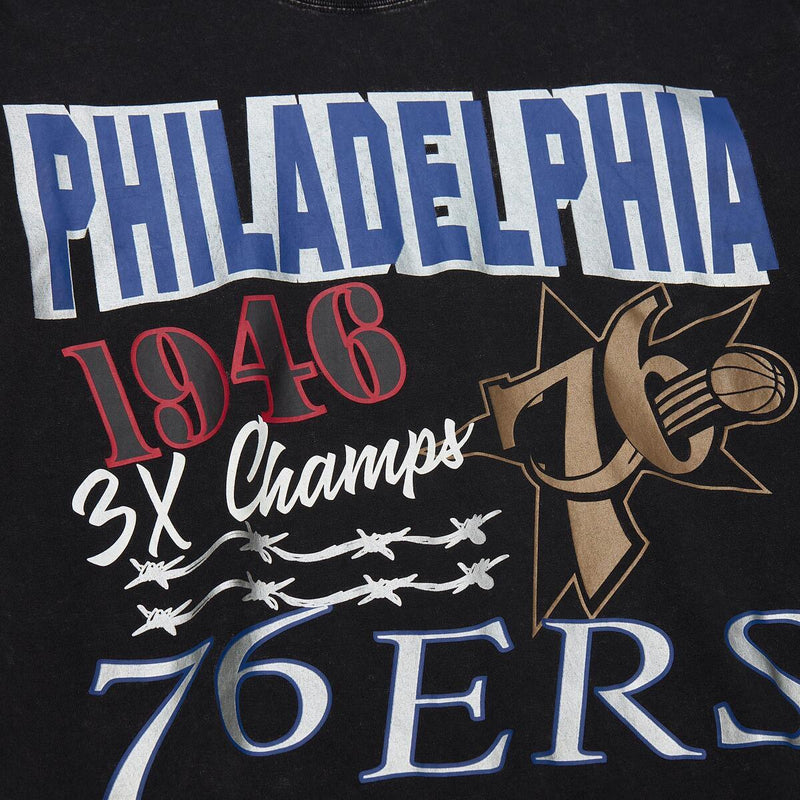 NBA SS TITLES TEE 76ERS Black SS8919-P76BLCK - Image 3 NBA SS TITLES TEE 76ERS Black SS8919-P76BLCK - Image 3
