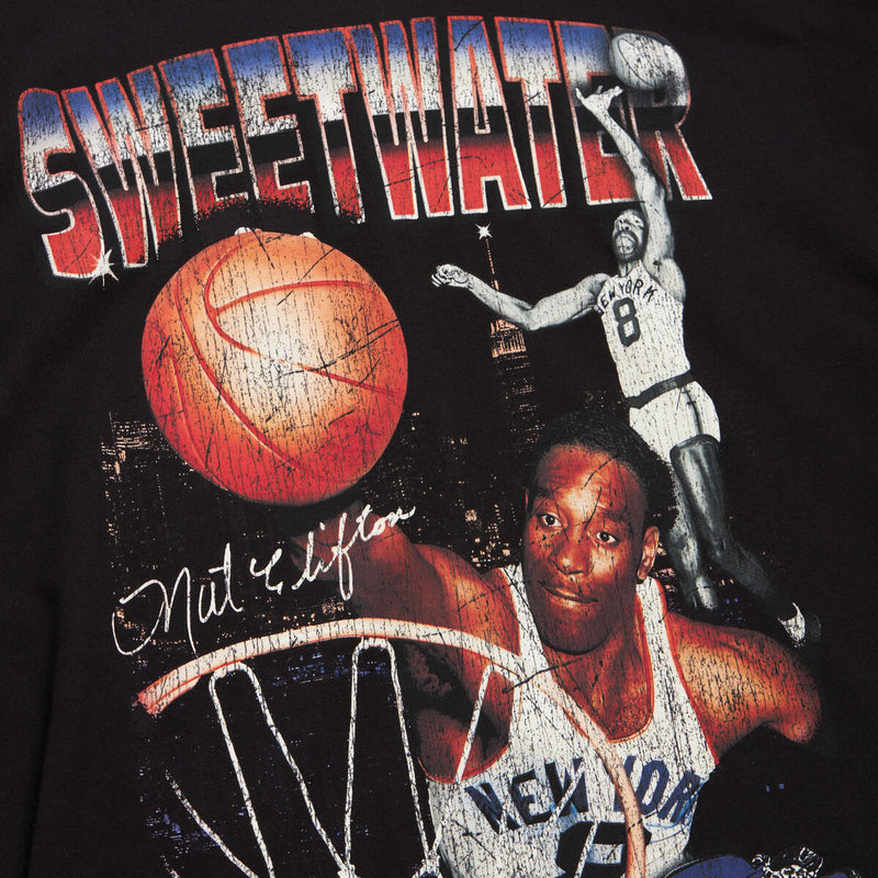 NBA PIONEER TEE KNICKS NAT CLIFTON Black SS9628-NYKBLCK - Image 4 NBA PIONEER TEE KNICKS NAT CLIFTON Black SS9628-NYKBLCK - Image 4