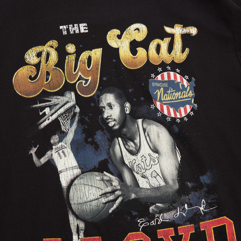 NBA PIONEER TEE 76ERS EARL LLOYD Black SS9628-P76BLCK - Image 1 NBA PIONEER TEE 76ERS EARL LLOYD Black SS9628-P76BLCK - Image 1