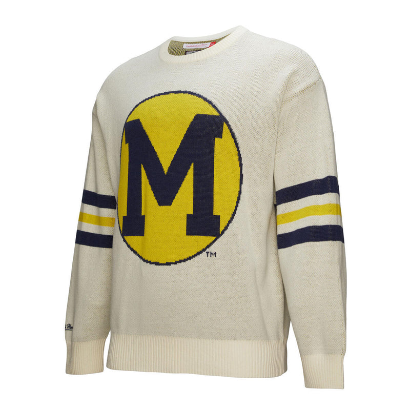 NCAA RETRO HELMET SWEATER VINTAGE LOGO MICHIGAN - Image 6 NCAA RETRO HELMET SWEATER VINTAGE LOGO MICHIGAN - Image 6