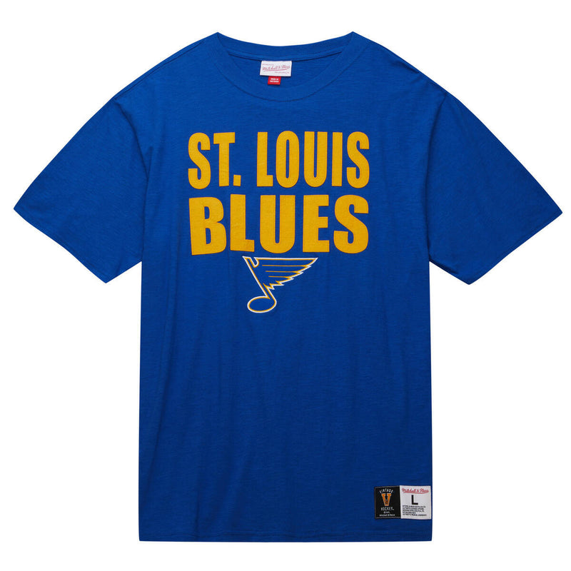NHL LEGENDARY SLUB SS TEE BLUES - Image 1 NHL LEGENDARY SLUB SS TEE BLUES - Image 1