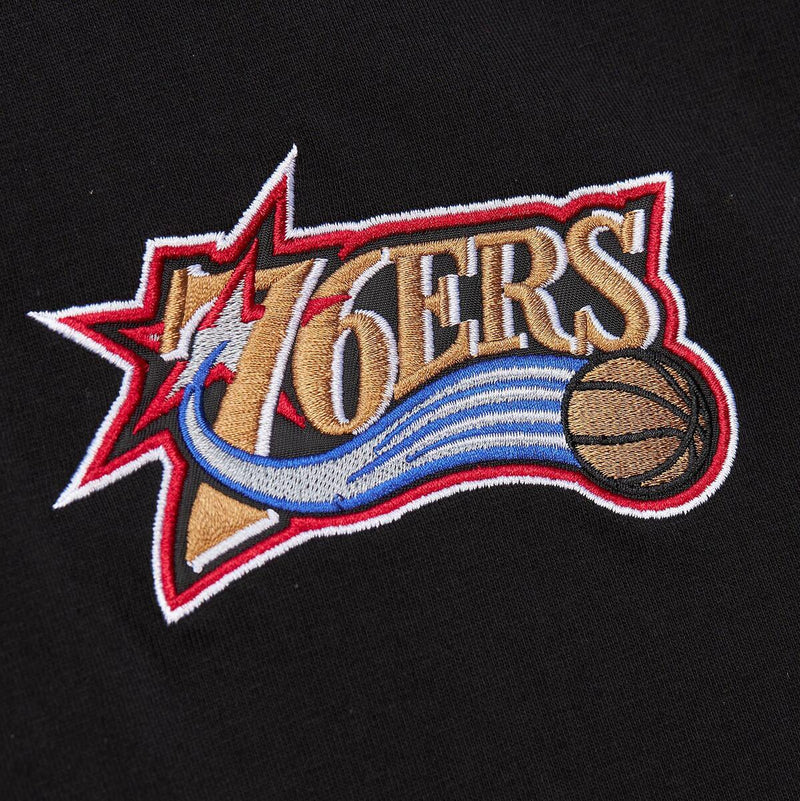 NBA JACQUARD RINGER SS TEE VINTAGE LOGO 76ERS Black TCRW6601-P76YYPPPBLCK - Image 3 NBA JACQUARD RINGER SS TEE VINTAGE LOGO 76ERS Black TCRW6601-P76YYPPPBLCK - Image 3