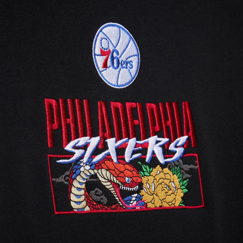 NBA ASIAN HERITAGE YOT SNAKE HOODIE 76ERS Black TH10094-P76BLCK - Image 5 NBA ASIAN HERITAGE YOT SNAKE HOODIE 76ERS Black TH10094-P76BLCK - Image 5