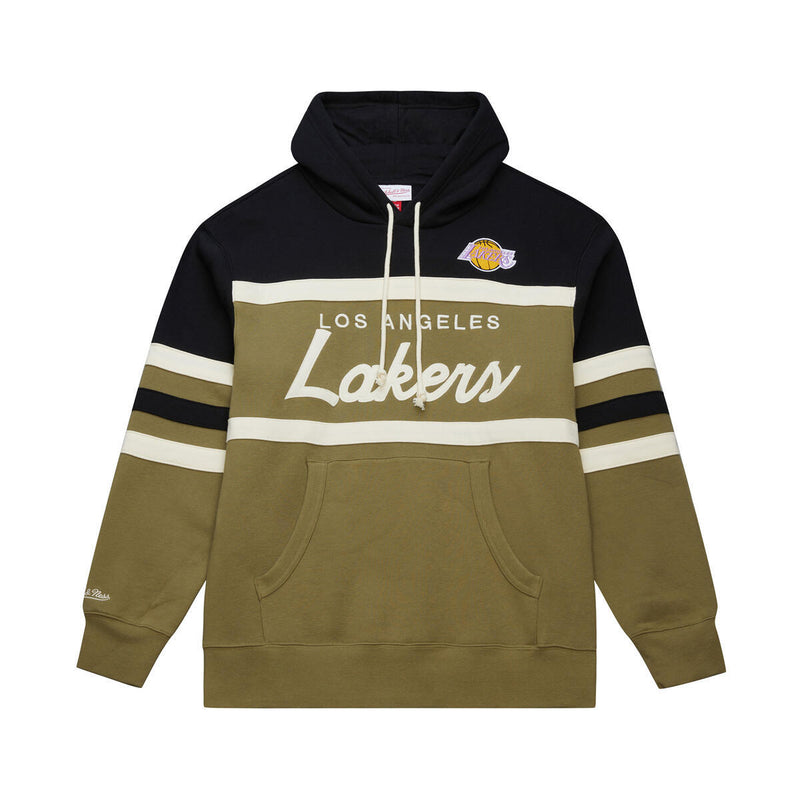 NBA HEAD COACH HOODIE LOS ANGELES LAKERS - OLIVE-BLACK - Image 1 NBA HEAD COACH HOODIE LOS ANGELES LAKERS - OLIVE-BLACK - Image 1