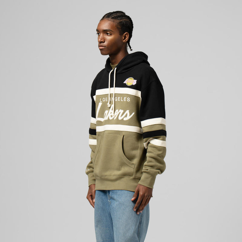 NBA HEAD COACH HOODIE LOS ANGELES LAKERS - OLIVE-BLACK - Image 8 NBA HEAD COACH HOODIE LOS ANGELES LAKERS - OLIVE-BLACK - Image 8