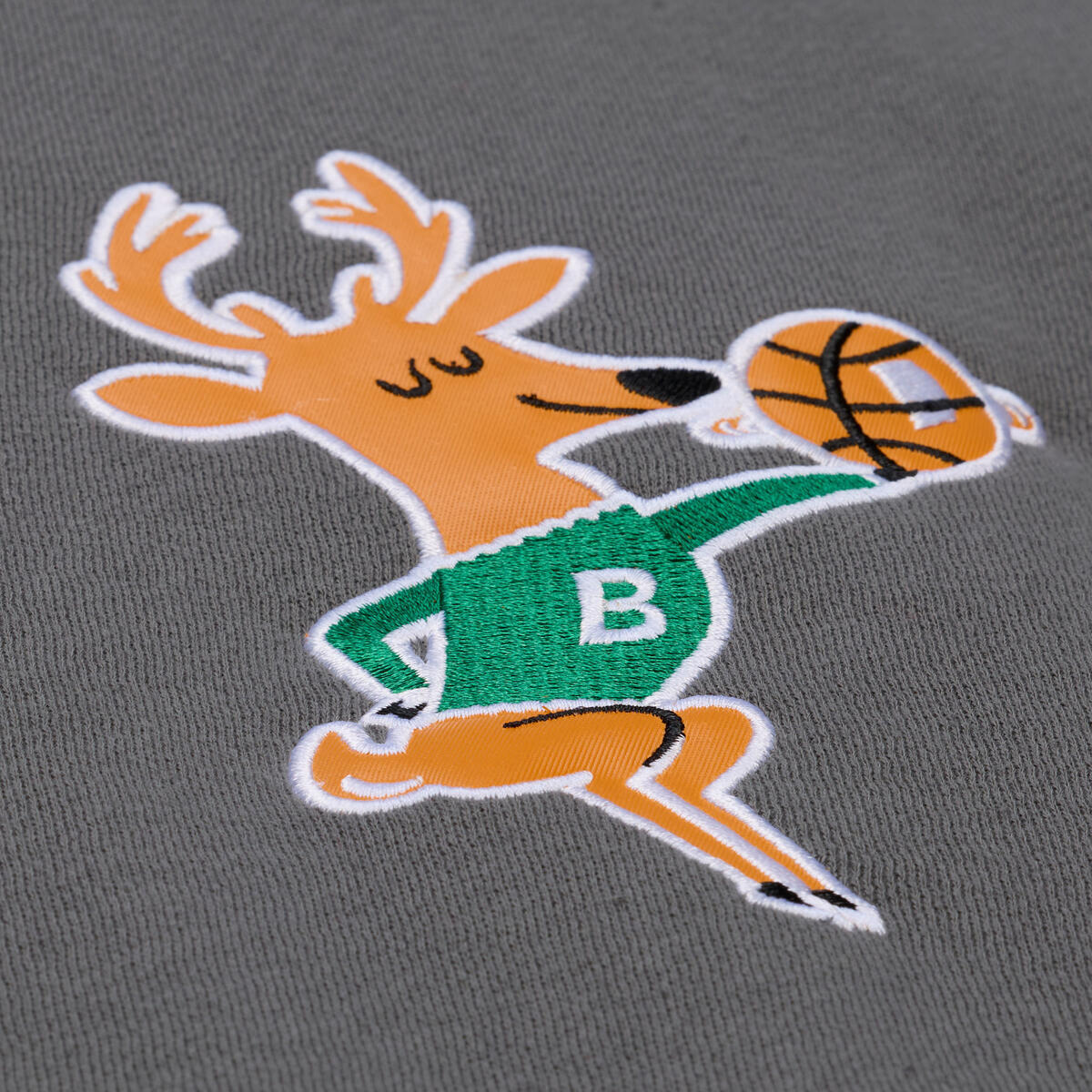 NBA THROW IT BACK QUILTED FLEECE HOODIE MILWAUKEE BUCKS - Image 4