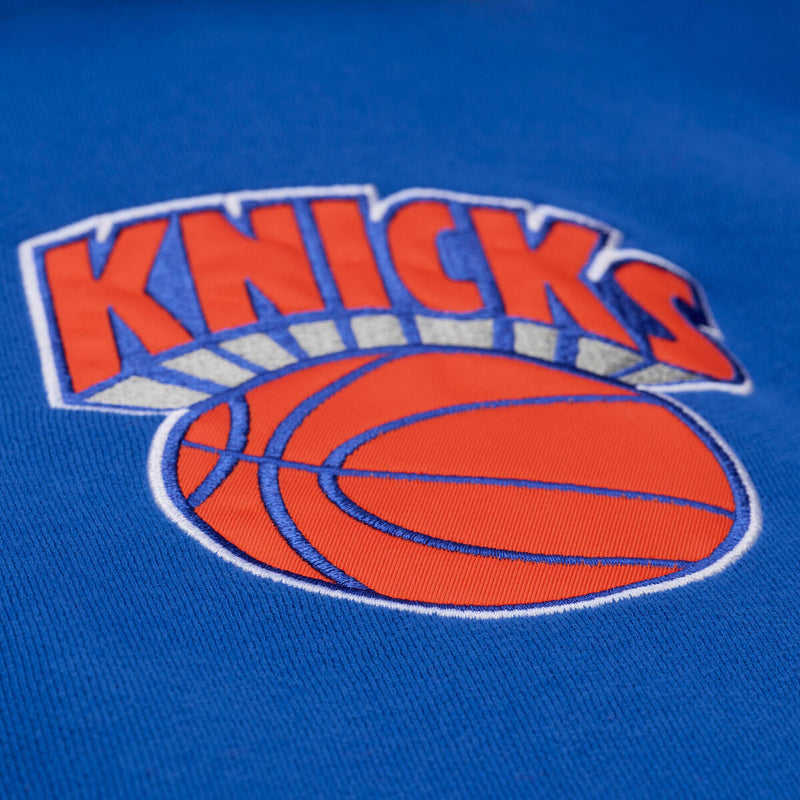 NBA THROW IT BACK QUILTED FLEECE HOODIE NEW YORK KNICKS - Image 4 NBA THROW IT BACK QUILTED FLEECE HOODIE NEW YORK KNICKS - Image 4