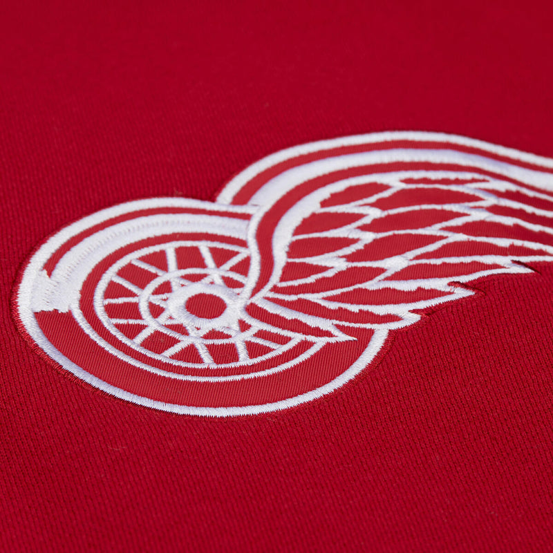 NHL THROW IT BACK QUILTED FLEECE HOODIE CURRENT LOGO RED WINGS - Image 3 NHL THROW IT BACK QUILTED FLEECE HOODIE CURRENT LOGO RED WINGS - Image 3