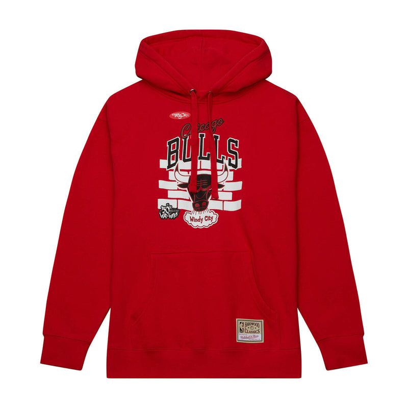 NBA TATS CRU BRICK HOODIE BULLS Red TH2455-CBURED1 - Image 1 NBA TATS CRU BRICK HOODIE BULLS Red TH2455-CBURED1 - Image 1