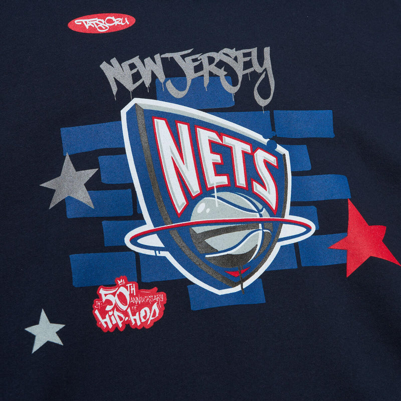 NBA TATS CRU BRICK HOODIE NETS Navy TH2455-NJNNAVY - Image 3 NBA TATS CRU BRICK HOODIE NETS Navy TH2455-NJNNAVY - Image 3