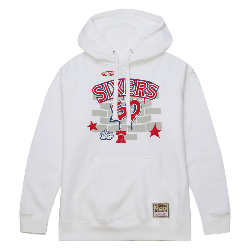 NBA TATS CRU BRICK HOODIE 76ERS White TH2455-P76WHIT - Image 4 NBA TATS CRU BRICK HOODIE 76ERS White TH2455-P76WHIT - Image 4