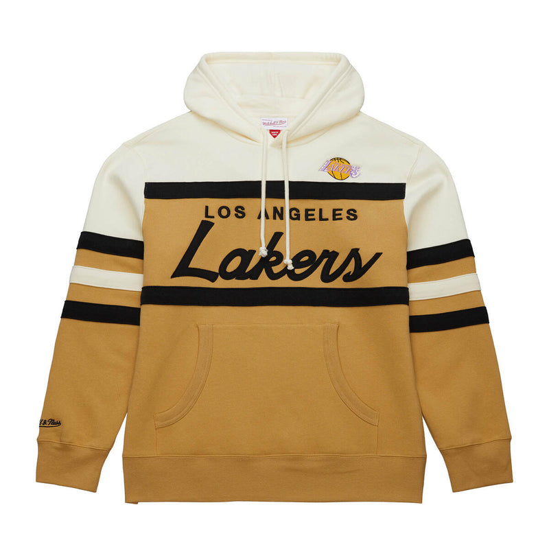 NBA HEAD COACH HOODIE LAKERS TAN-CREAM TH6293-LALTNCR - Image 1 NBA HEAD COACH HOODIE LAKERS TAN-CREAM TH6293-LALTNCR - Image 1