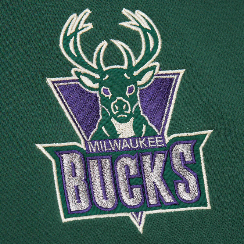 NBA PLAYOFF WIN 2.0 FULL ZIP FLEECE VINTAGE LOGO BUCKS Bucks Green TH8063-MBUBUGN - Image 3 NBA PLAYOFF WIN 2.0 FULL ZIP FLEECE VINTAGE LOGO BUCKS Bucks Green TH8063-MBUBUGN - Image 3