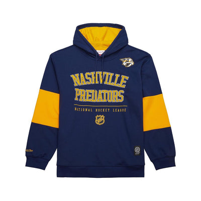 NHL RETRO FLEECE HOODIE CURRENT LOGO PREDATORS Navy TH8078-NPRNAVY - Image 1