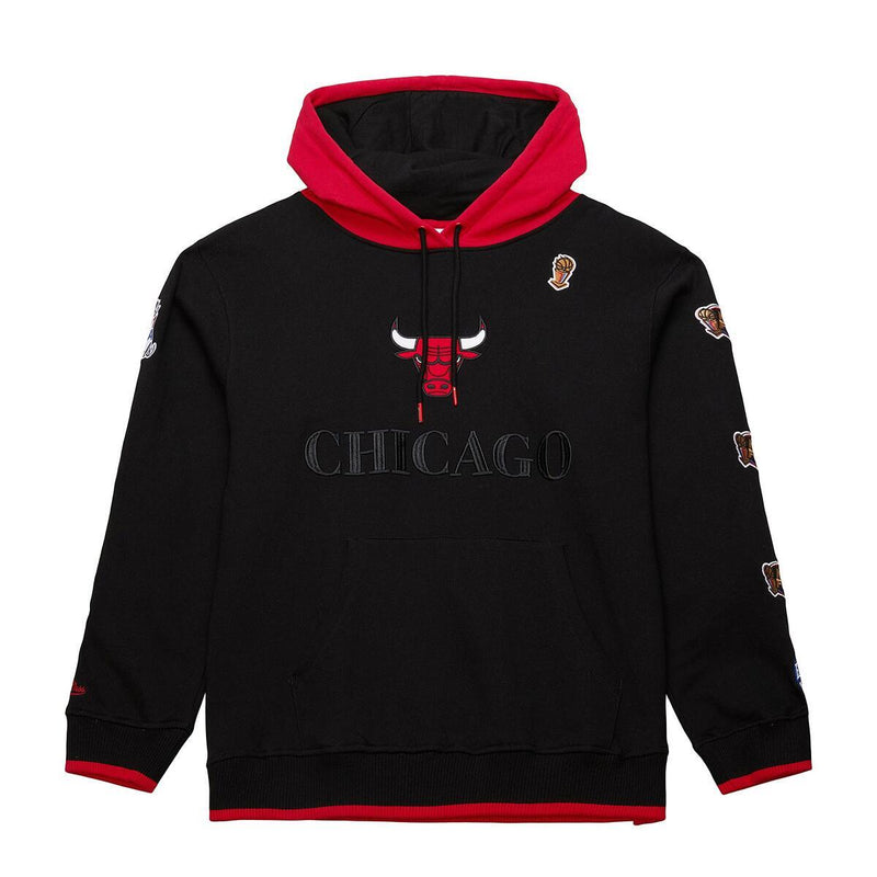 NBA TEAM OG 3.0 FLEECE HOODIE VINTAGE LOGO BULLS Black TH8083-CBUBLCK - Image 1 NBA TEAM OG 3.0 FLEECE HOODIE VINTAGE LOGO BULLS Black TH8083-CBUBLCK - Image 1