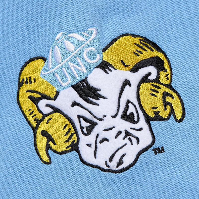 NCAA CHAINSTITCH FLEECE HOODIE VINTAGE LOGO NORTH CAROLINA Light Blue TH8091-UNCLTBL - Image 5 NCAA CHAINSTITCH FLEECE HOODIE VINTAGE LOGO NORTH CAROLINA Light Blue TH8091-UNCLTBL - Image 5