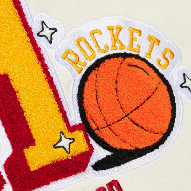 NBA SSWAGGER HOODIE ROCKETS Cream TH8160-HROCREA - Image 7 NBA SSWAGGER HOODIE ROCKETS Cream TH8160-HROCREA - Image 7