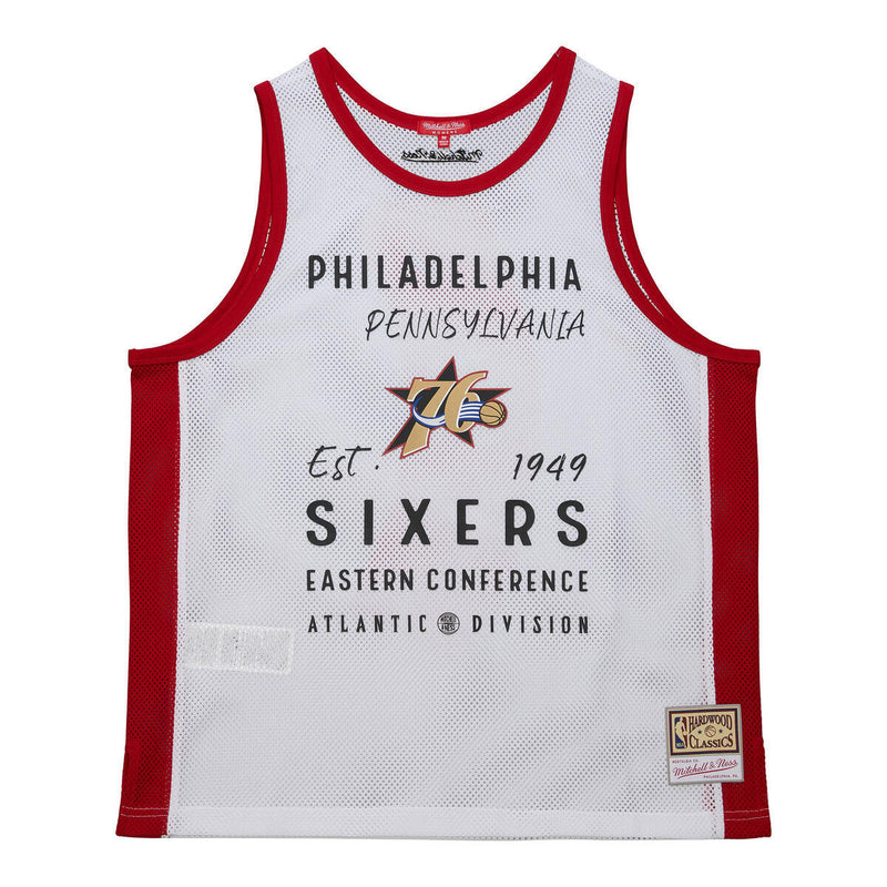 NBA WOMEN'S OVERSIZED MESH TANK TOP 76ERS - White - Image 1 NBA WOMEN'S OVERSIZED MESH TANK TOP 76ERS - White - Image 1